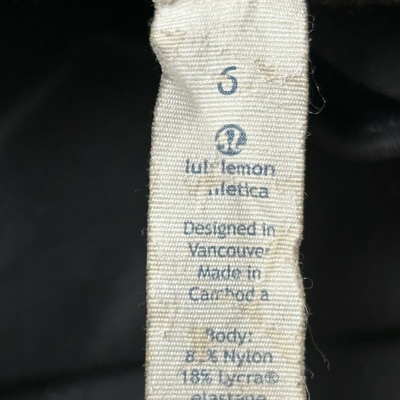 Lululemon High Times 7/8 Yoga Pants Rhythm Leggings Mesh Deep Black Size 6 - Picture 4 of 7